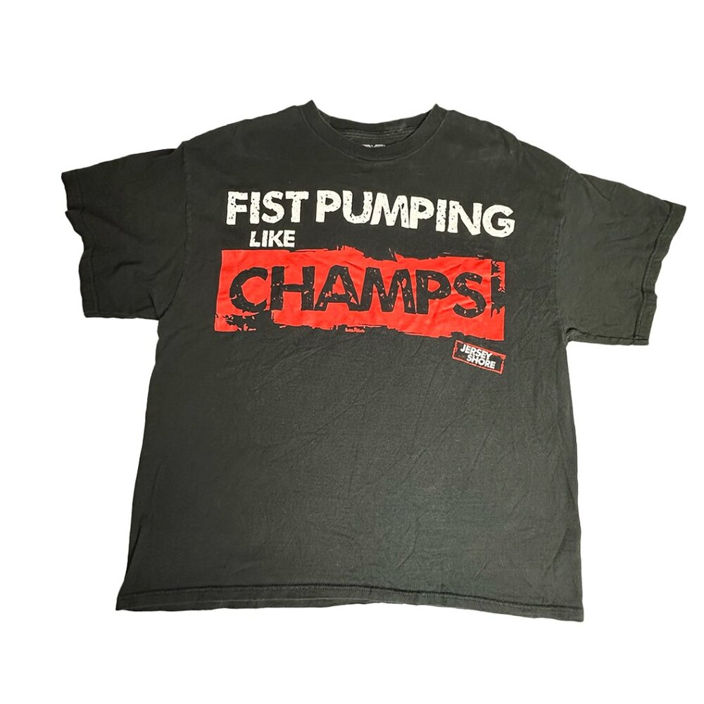 Vintage - MTV 2010 - Fist Pumping Like Champs - Jersey Shore T Shirt - XL
